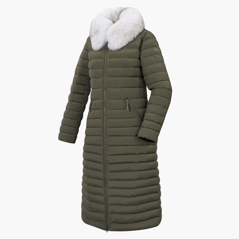 코오롱스포츠 코오롱스포츠 스텔스라인 여성 스트레치 FUR 긴기장 다운 V3JDX22134NKH