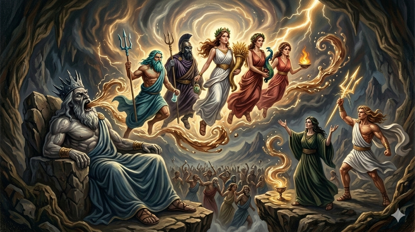 그리스로마신화 노래 제우스 크로노스 포세이돈 하데스 헤라