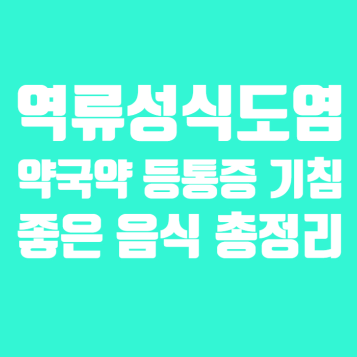 역류성식도염 약국약