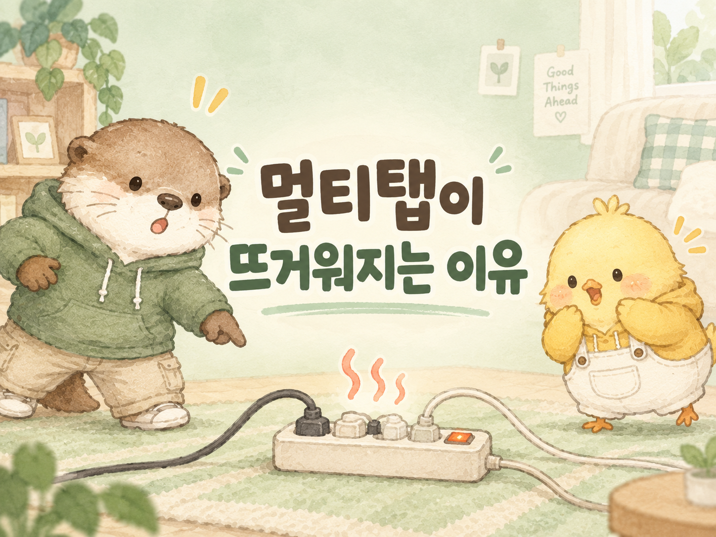 멀티탭이 뜨거워지는 이유를 자취생 기준으로 쉽게 설명하는 글