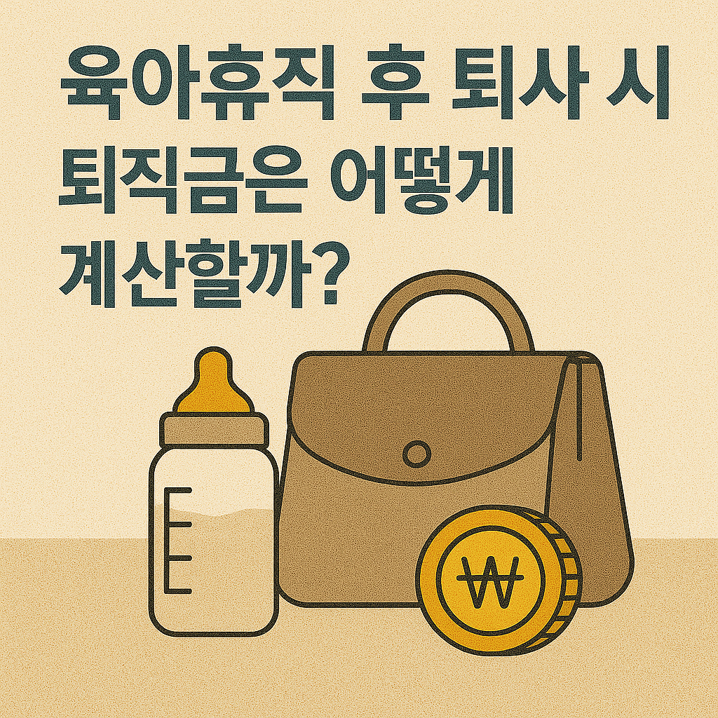 육아휴직 후 퇴사 시 퇴직금은 어떻게 계산할까?