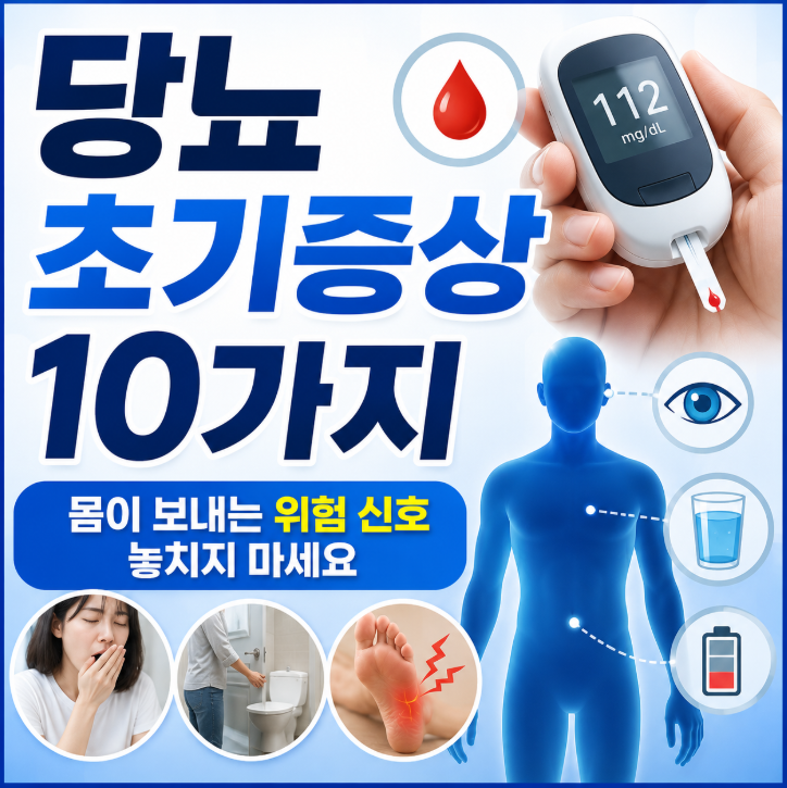 당뇨 초기증상 10가지｜몸이 보내는 위험 신호