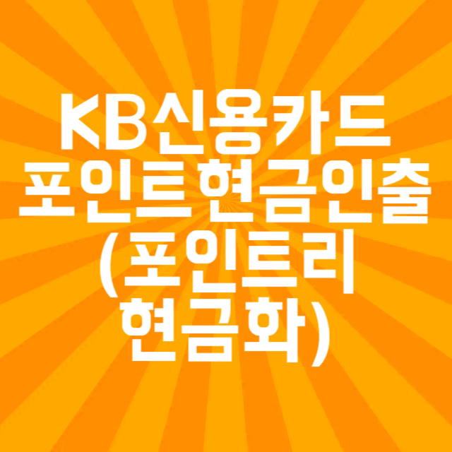 KB포인트리현금화