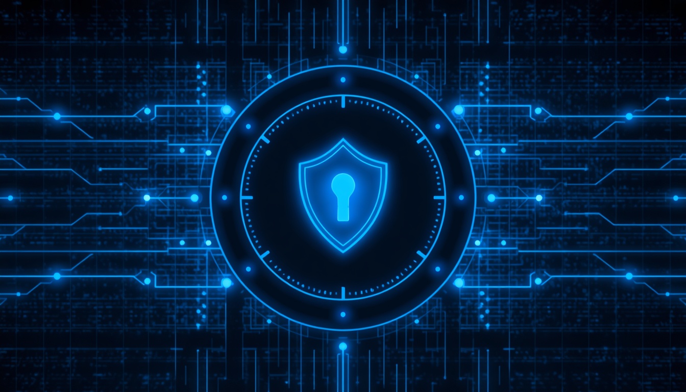A secure digital vault representing bank-grade institutional custody and regulated stablecoin reserves.