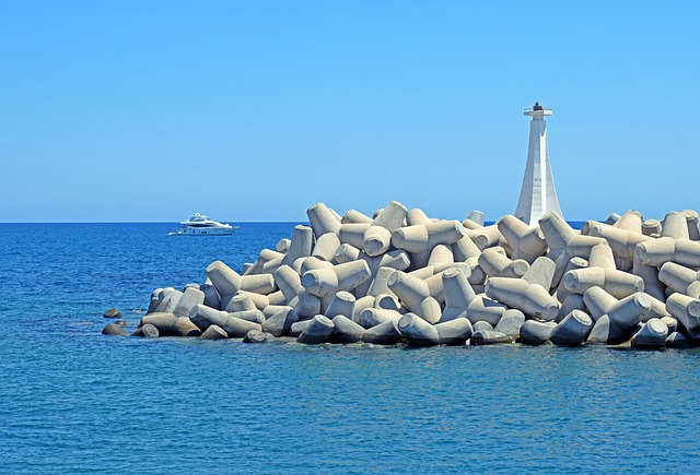 방파제 테트라포드