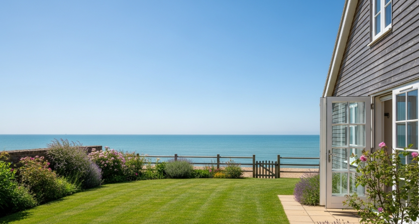 영국 해안가의 프라이빗 빌라