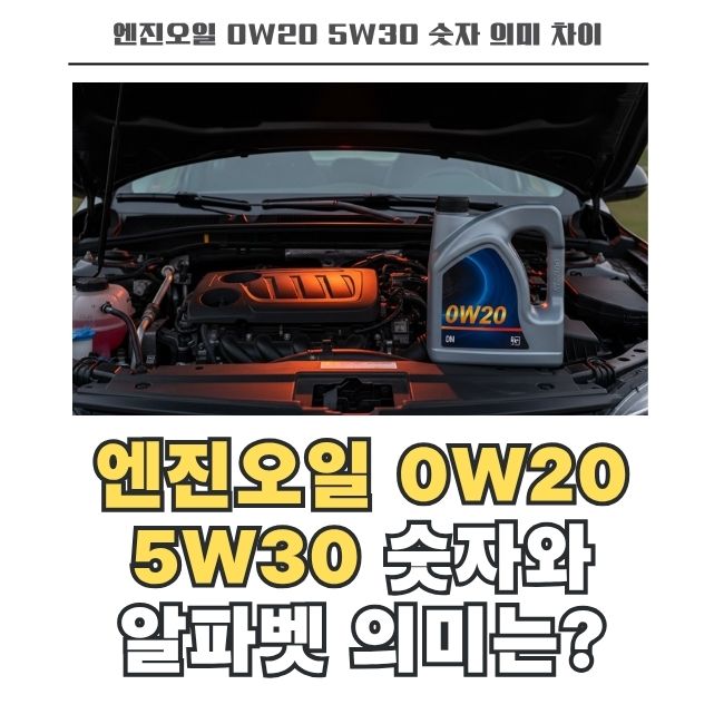 엔진오일 점도 숫자 의미와 W 등급별 특징 정리