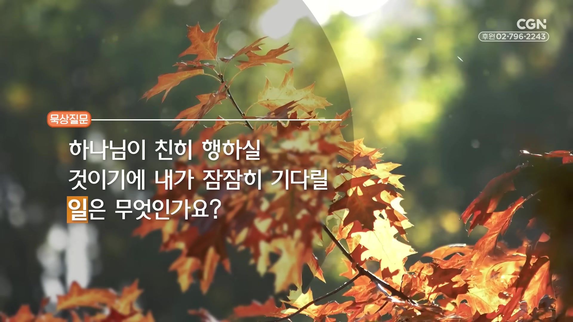 하나님이 친히 행하실 것이기에 내가 잠잠히 기다릴 일은 무엇인가요?