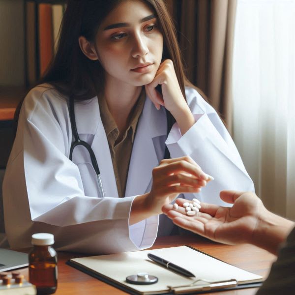 약물중독예방전문요원이 알코올 또는 약물중독 대상자 상담 및 교육을 하고 있다.