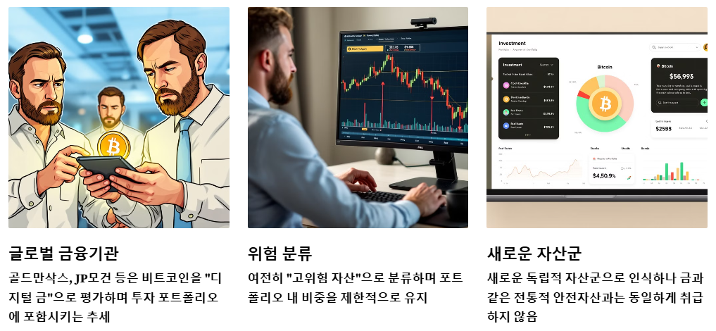 기관 투자자들의 비트코인 평가