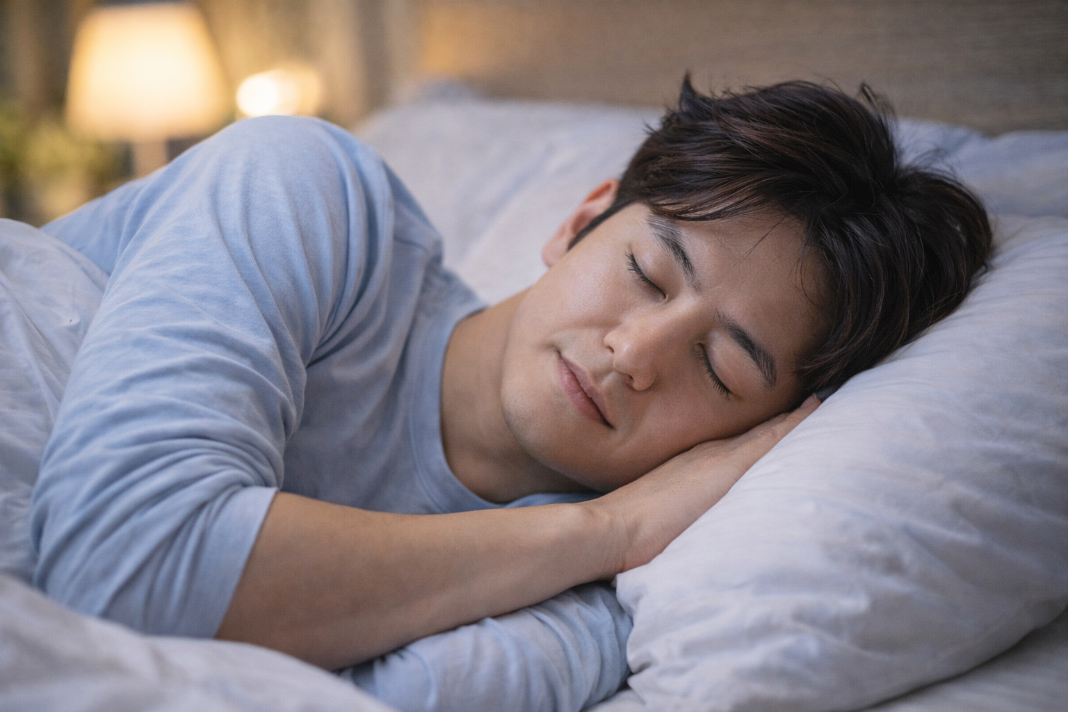 숙면을 취하는 남자
