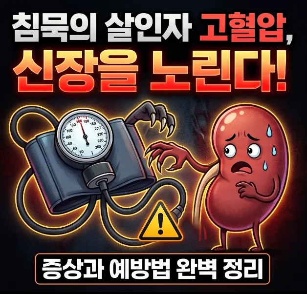 침묵의 살인자 고혈압, 당신의 신장을 노리고 있다? (증상과 예방법)