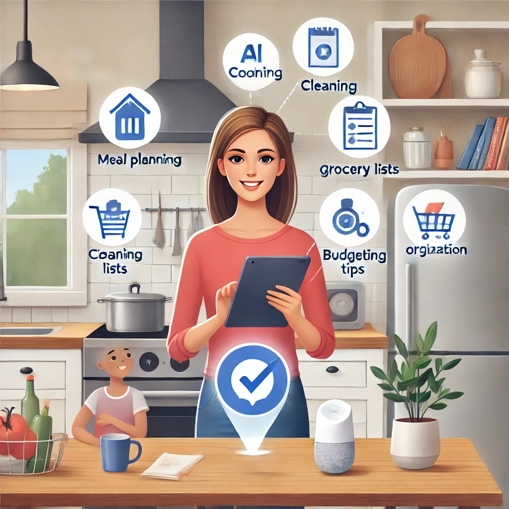 스마트한 AI 활용 주부 이미지