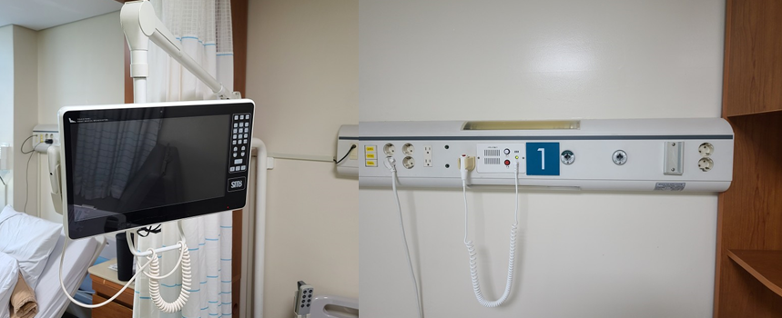 2인실 - TV와 콘센트