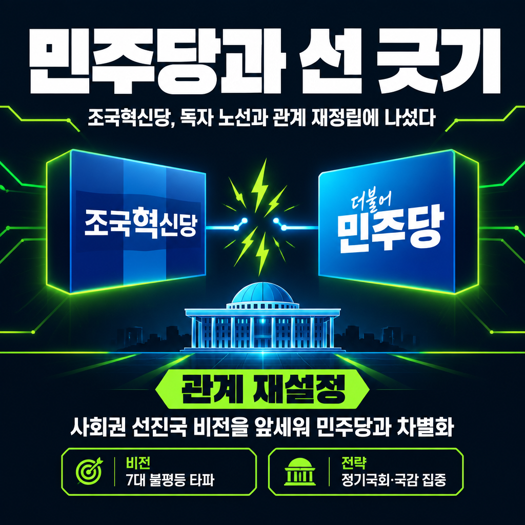 민주당과 선 긋기