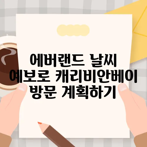 에버랜드 날씨 예보로 캐리비안베이 방문 계획하기