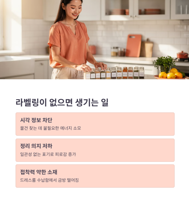 정리 효율 떨어지는 원인