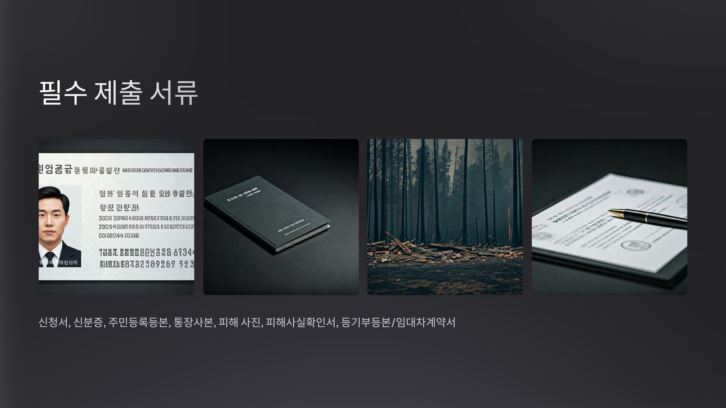 산불 피해 재난 지원금 신청 방법