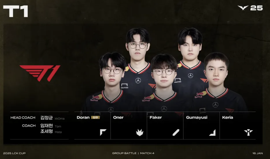 LCK 경기 출전 팀