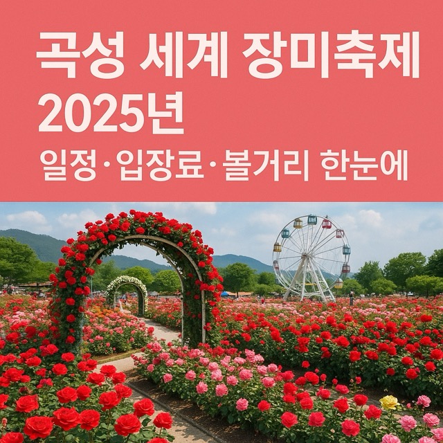 곡성 세계 장미축제, 2025 일정