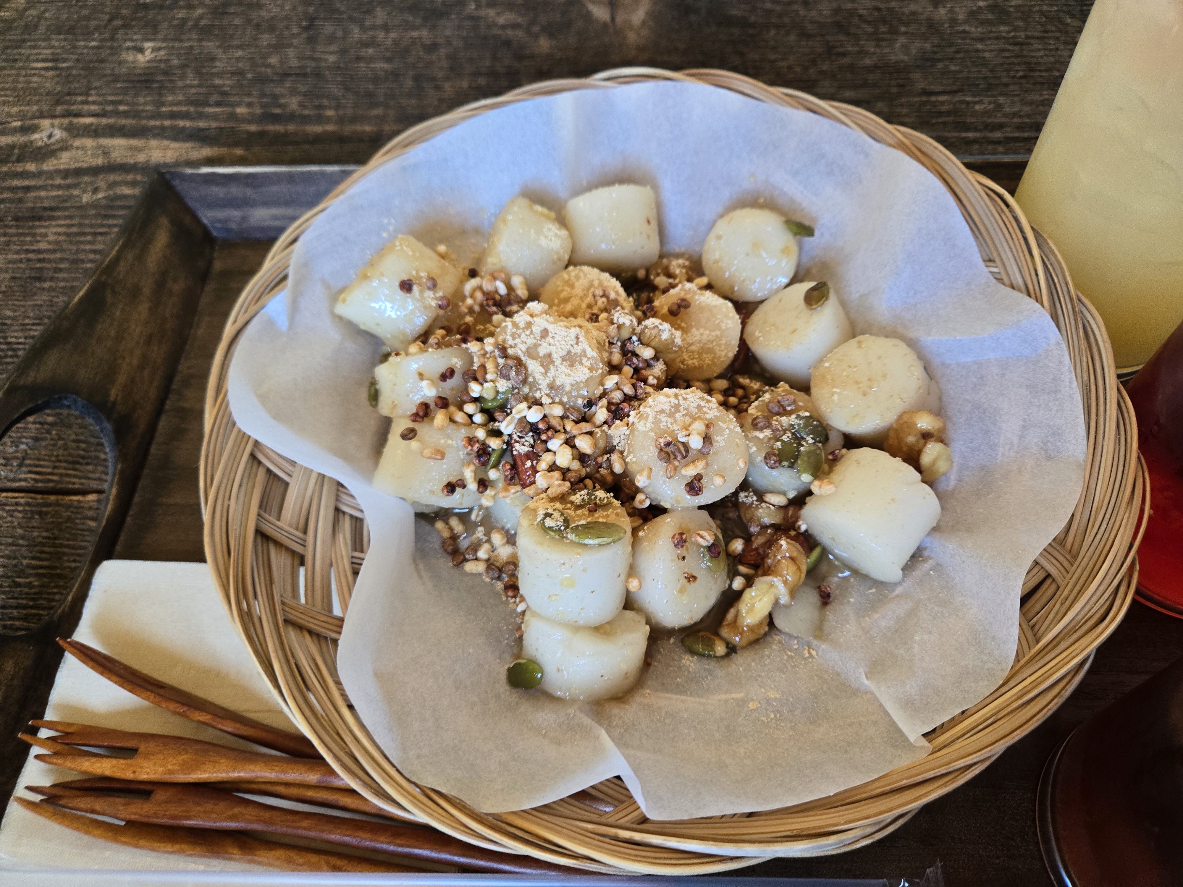 문경 김룡사 계곡 근처 카페 화수헌 가래떡구이