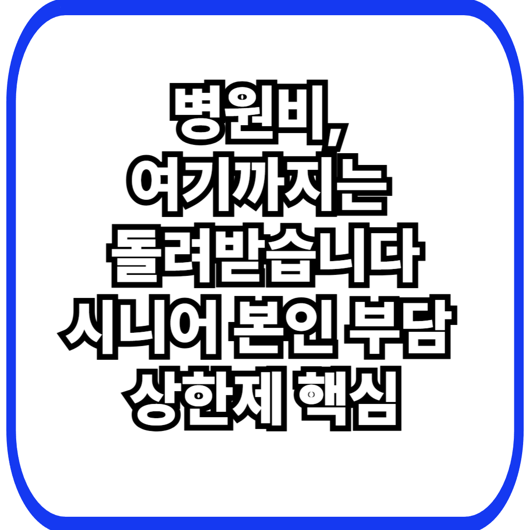 시니어 본인 부담 상한제, 의료비 얼마나 돌려받을 수 있을까?
