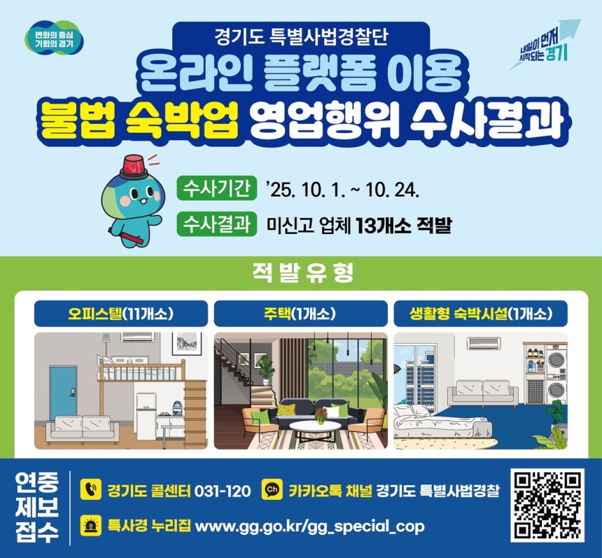 오피스텔에서 불법 숙박영업