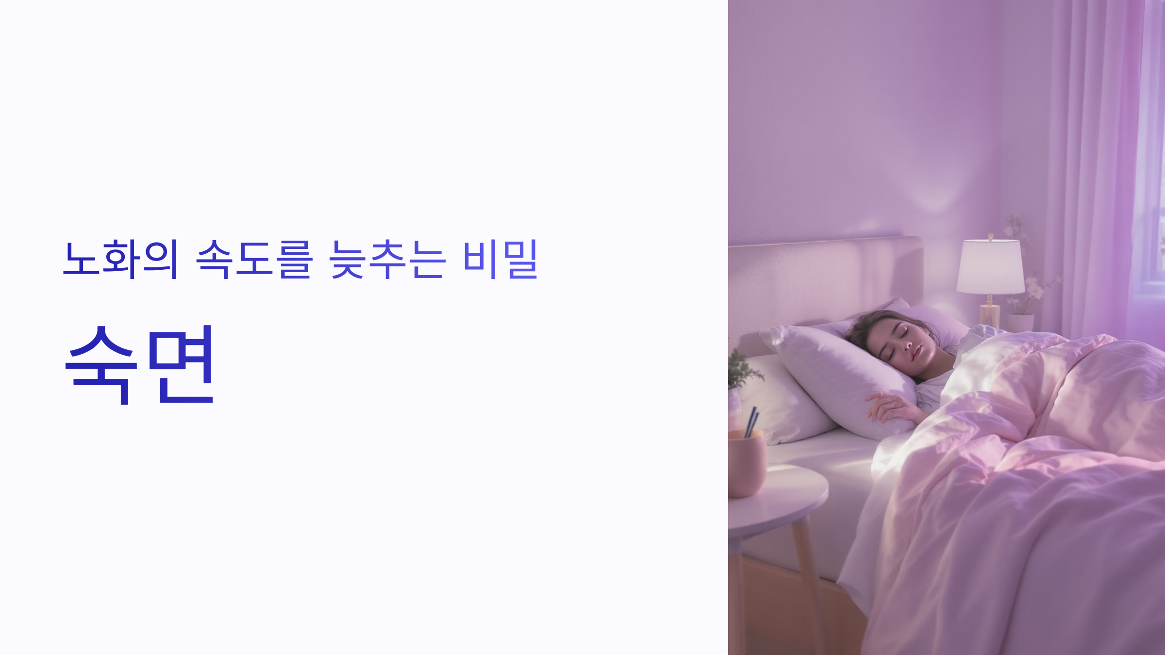 노화의 속도를 늦추는 비밀