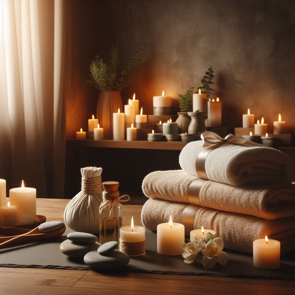 피부,체형관리 샵 배경