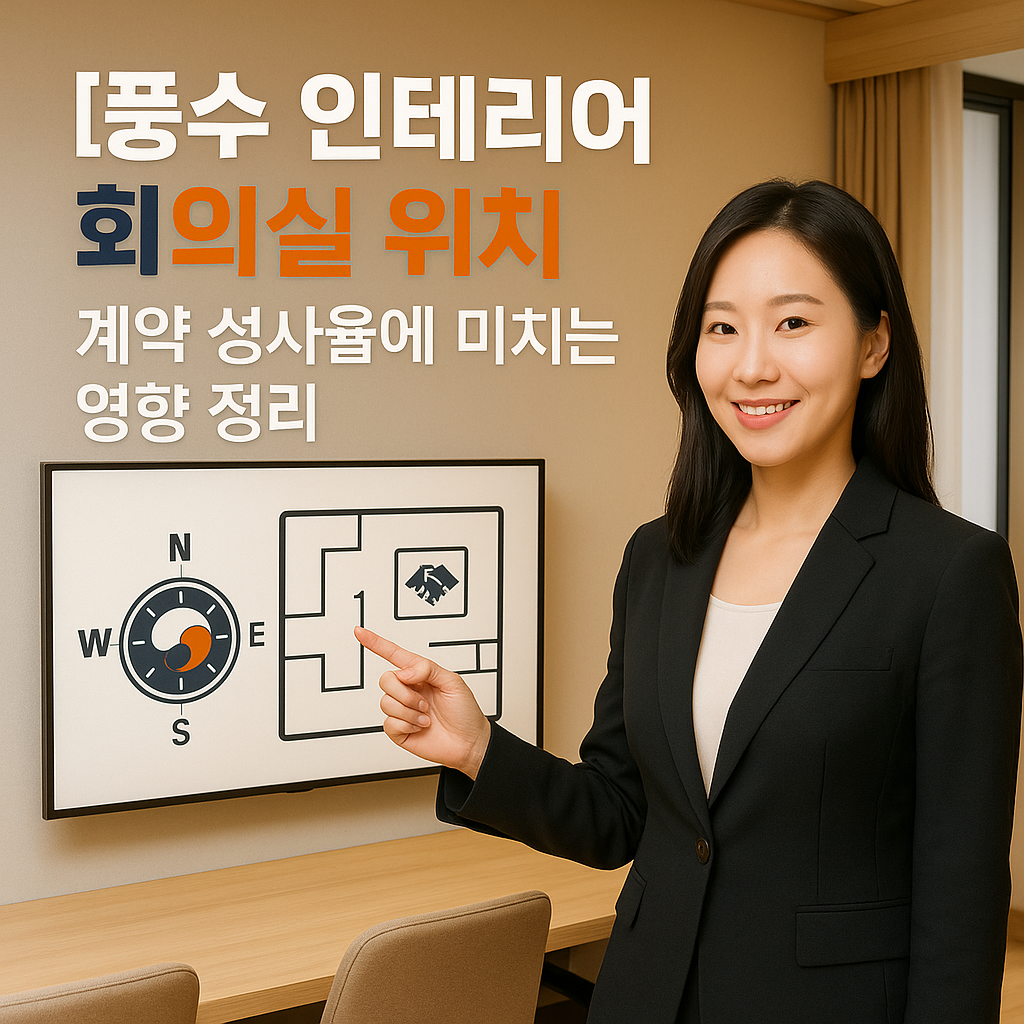 [풍수 인테리어] 회의실 위치 ｜ 계약 성사율에 미치는 영향 정리
