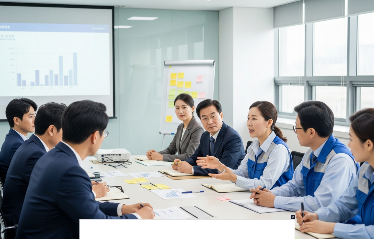 노사 협의하는 이미지