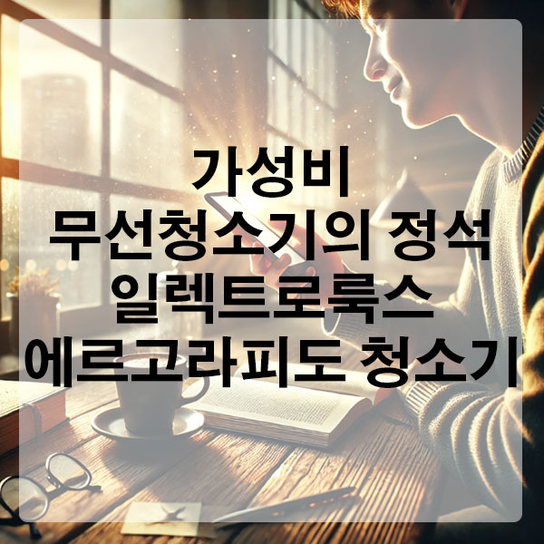 가성비 무선청소기의 정석 일렉트로룩스 에르고라피도 청소기