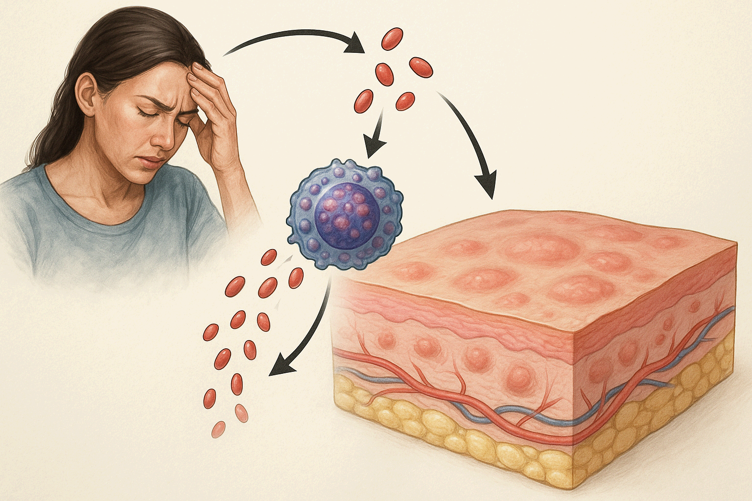 알레르기성 두드러기와 스트레스: 면역 반응 해석
