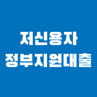 저신용자 정부지원 대출