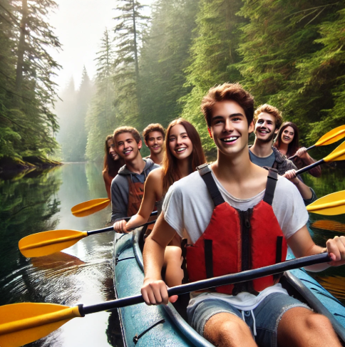 그레이트 베어 레인 섬 청소년 여행사진