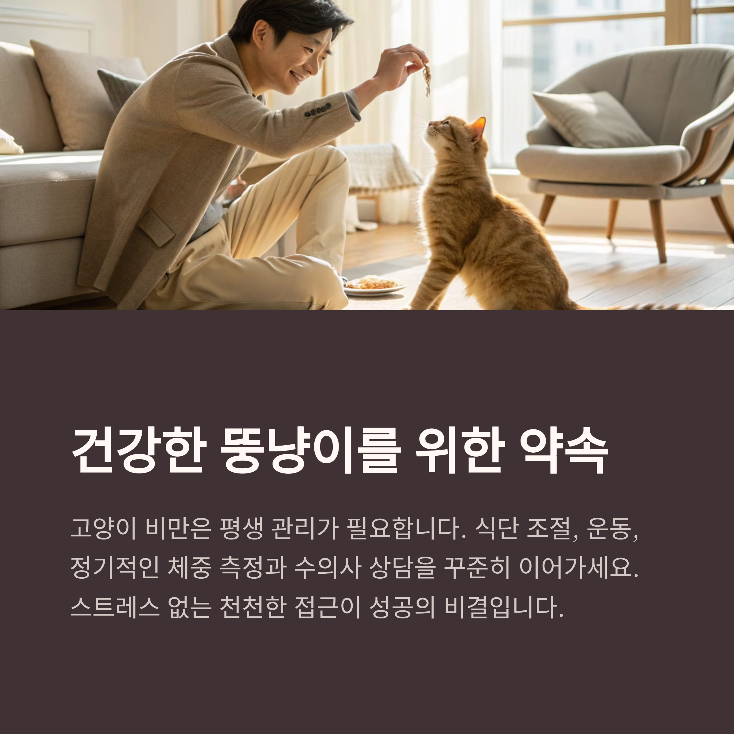 건강한 뚱냥이를 위한 약속