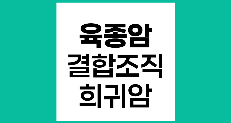 육종암의 정의와 이해