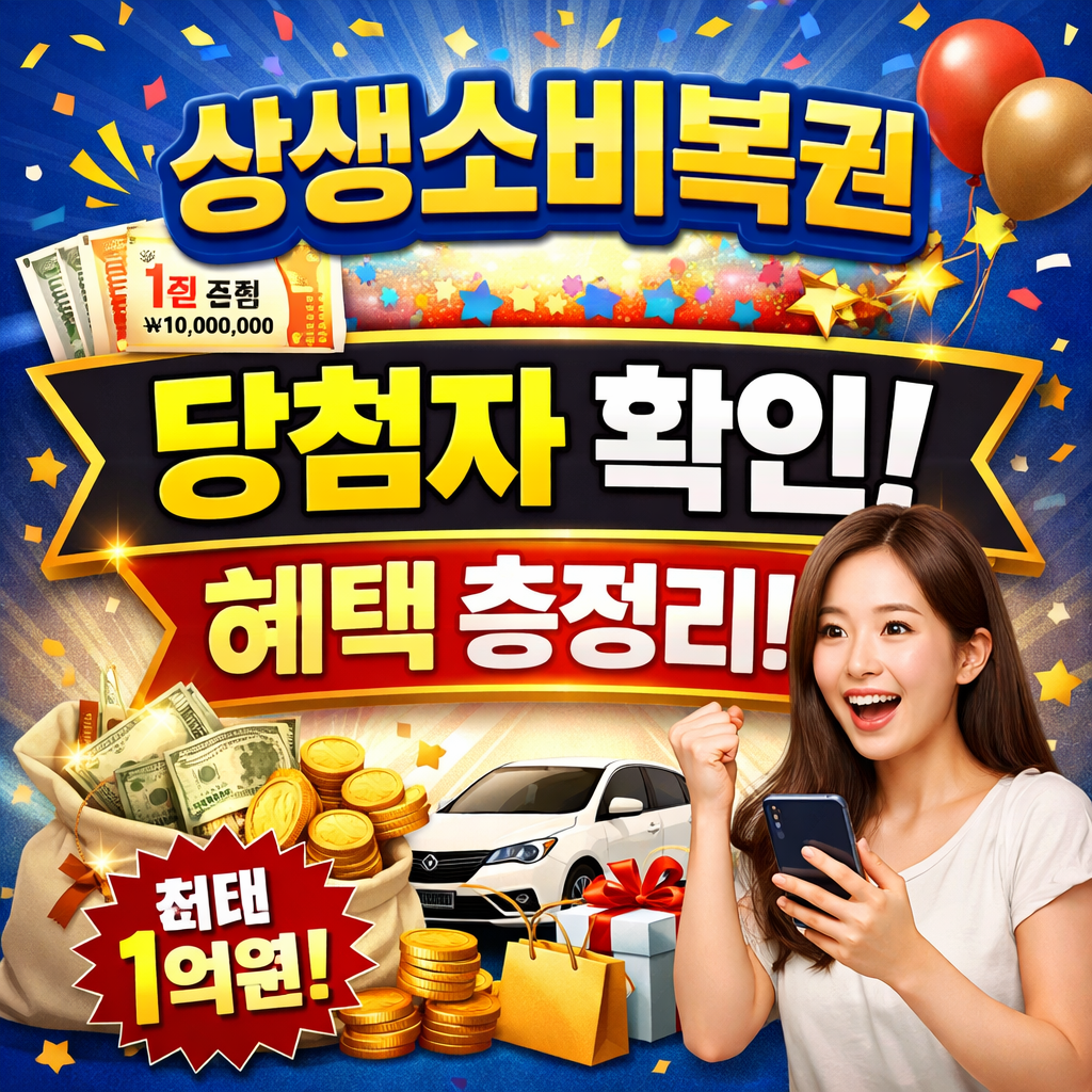 상생소비복권 당첨자 확인