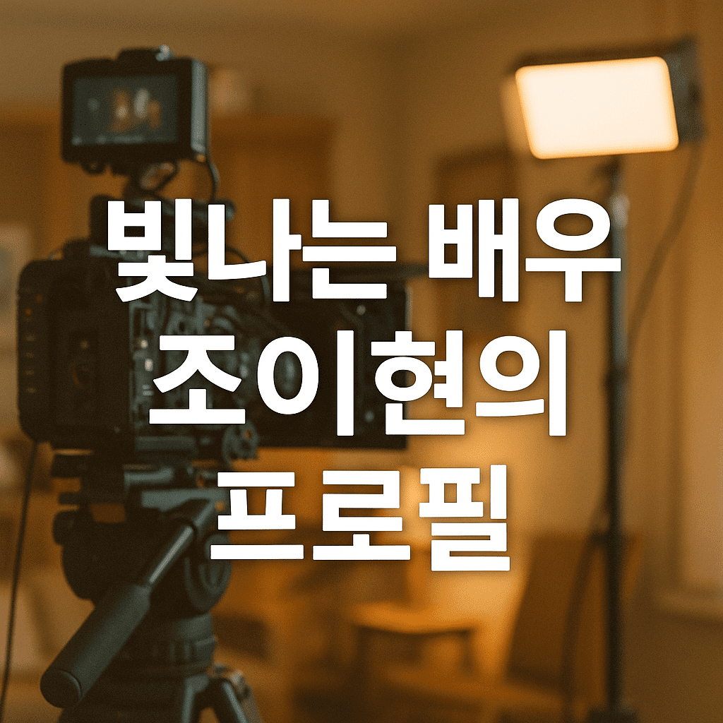 조이현 프로필 및 출연작 총정리