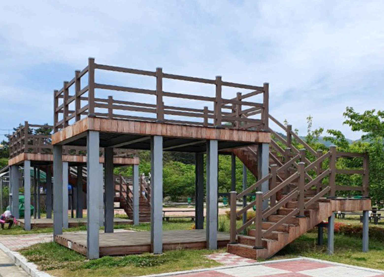 송지호 오토캠핑장 2층데크