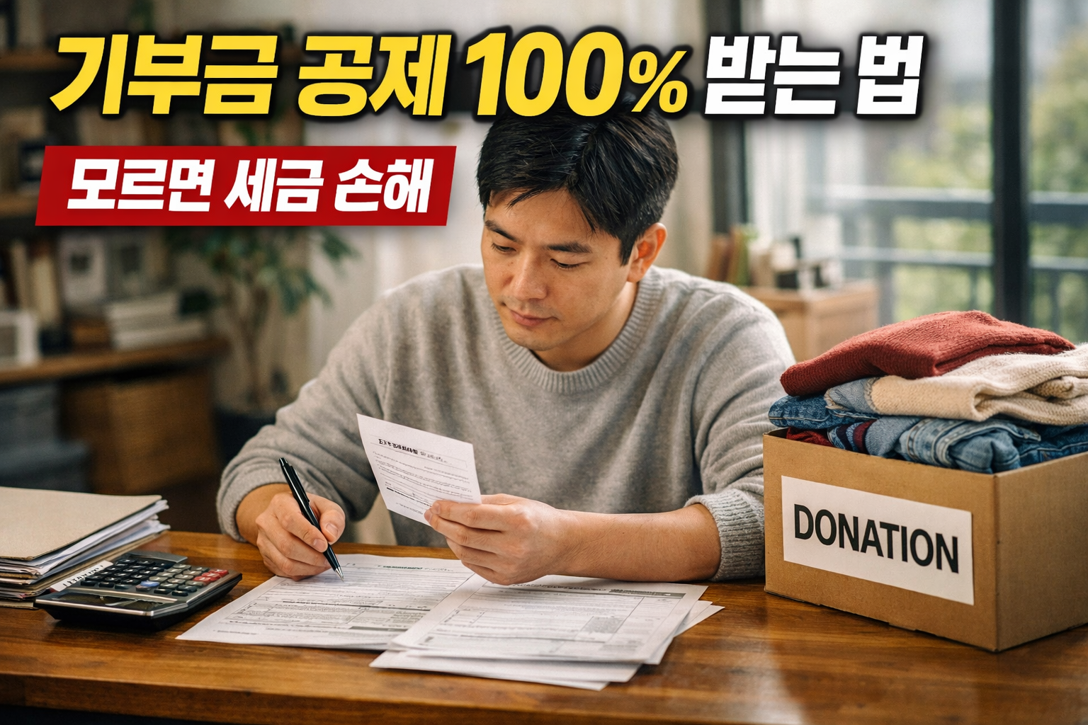 기부금 공제 100% 받는 법 (모르면 세금 손해)