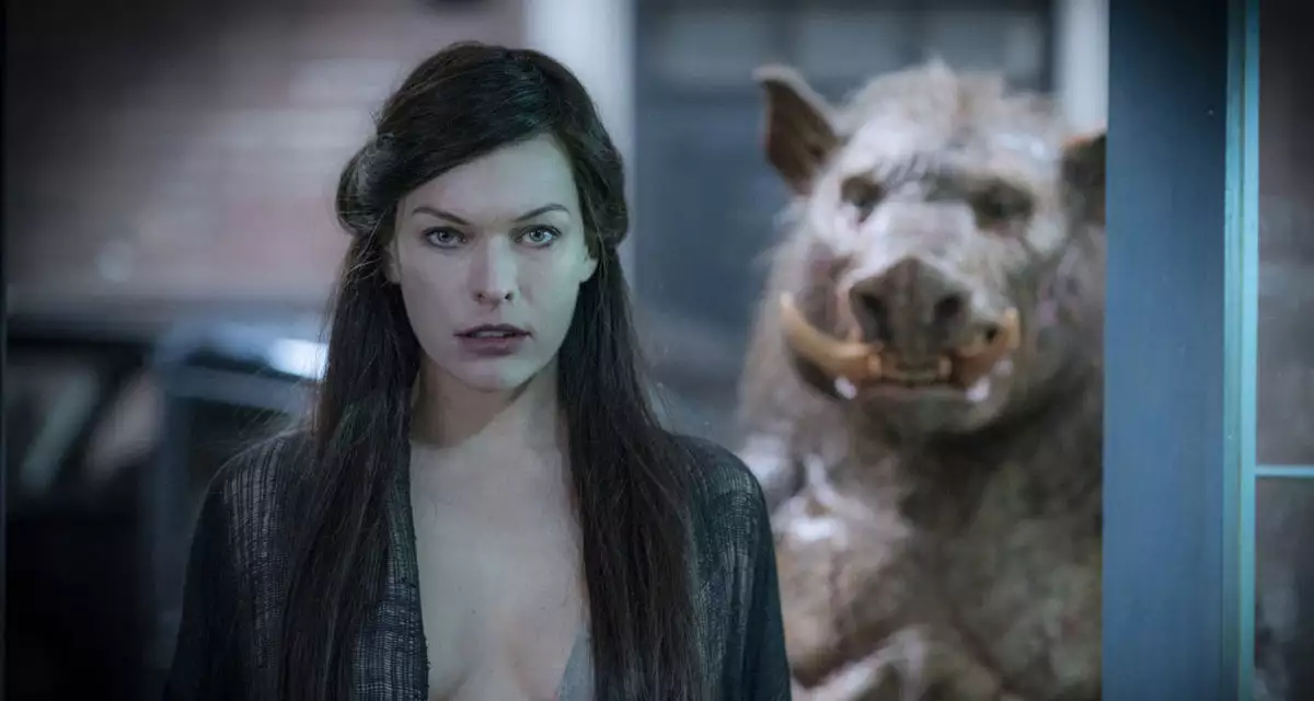 헬보이 마녀 니무에와 멧돼지 인간