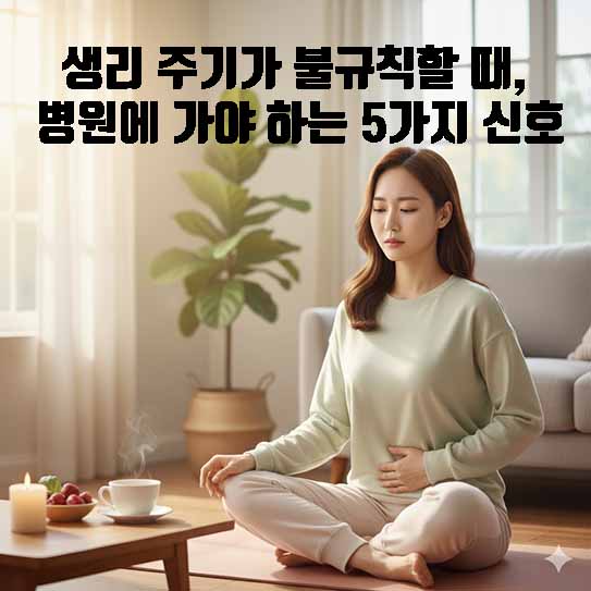 생리 주기가 불규칙할 때, 병원에 가야 하는 5가지 신호