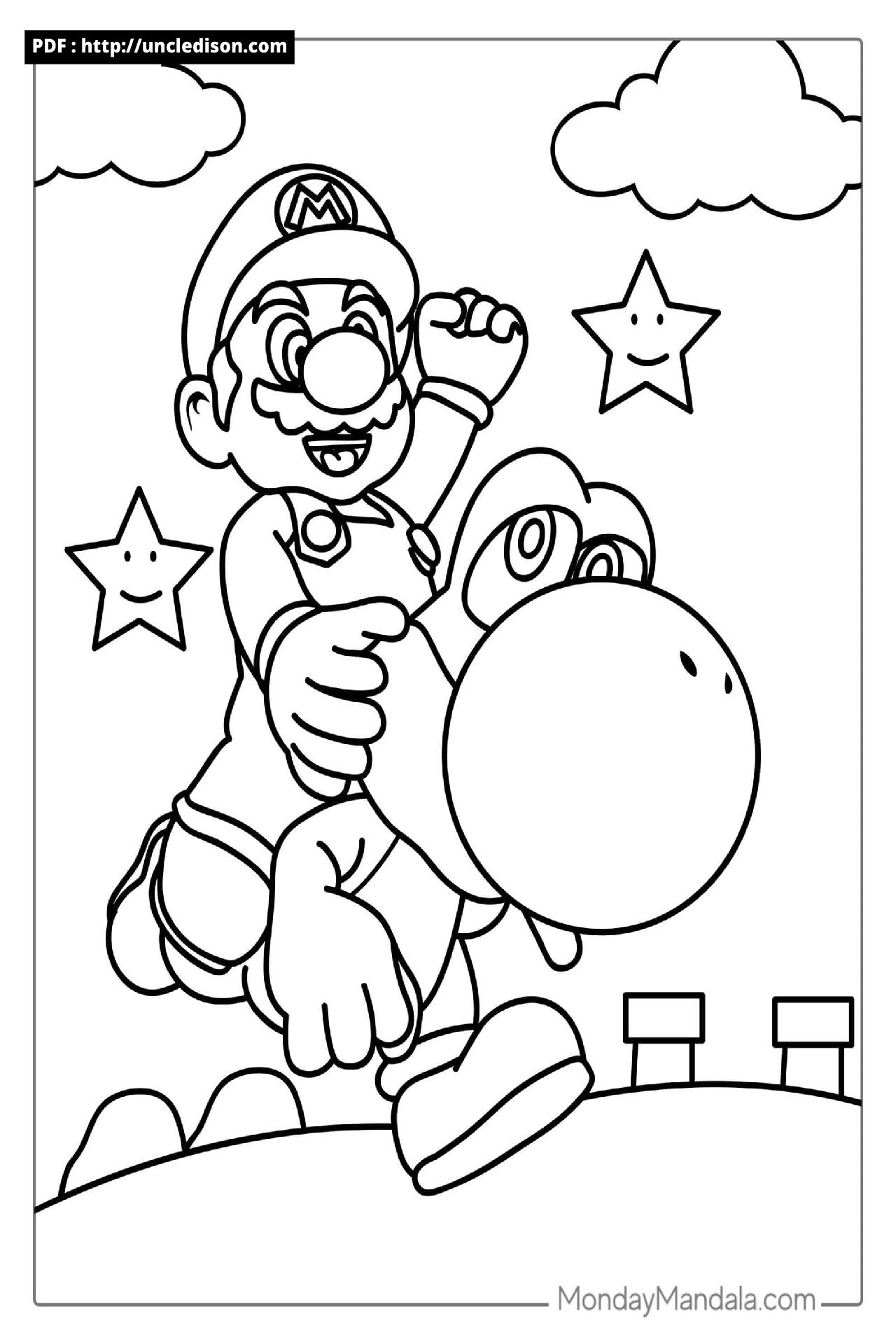 슈퍼마리오 색칠공부 무료도안