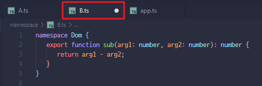 typescript-namespace