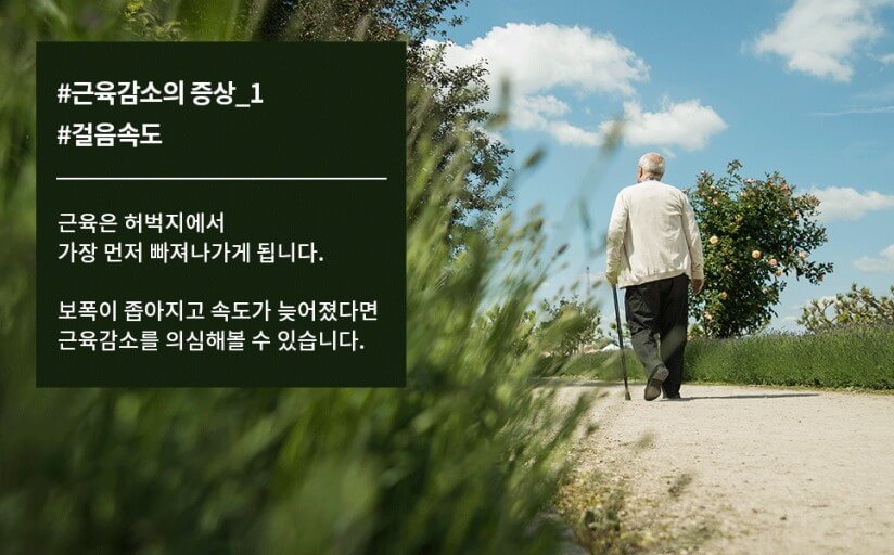 근육감소를 느끼면 운동할것