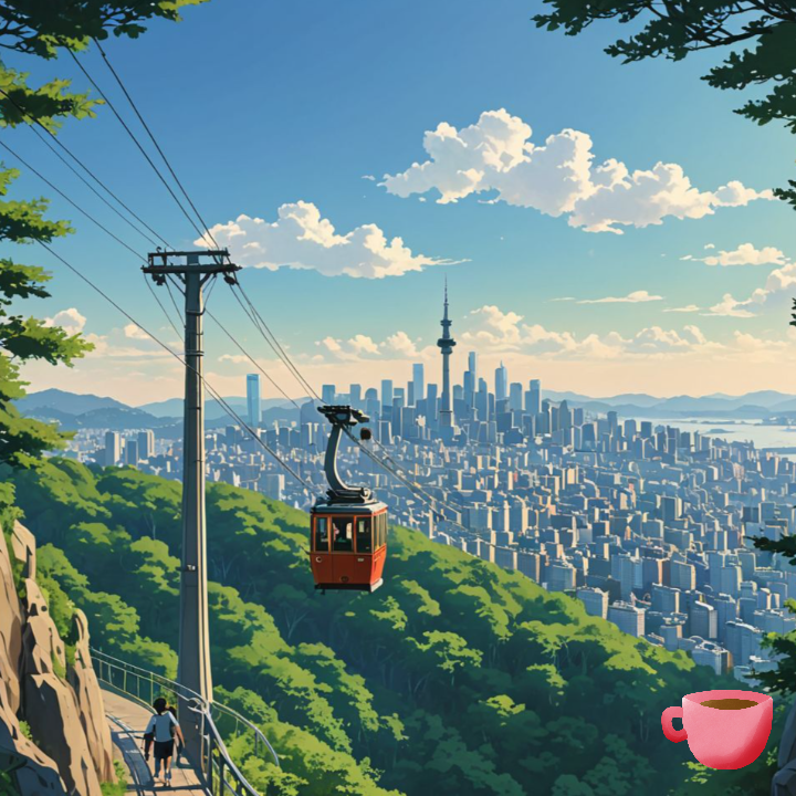 남산케이블카-요금-운영시간-케이블카모습