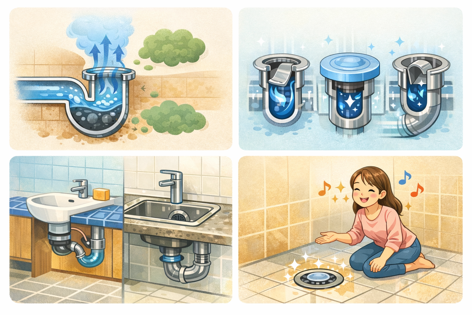 배수구 냄새 차단템, 실제로 효과가 있을까