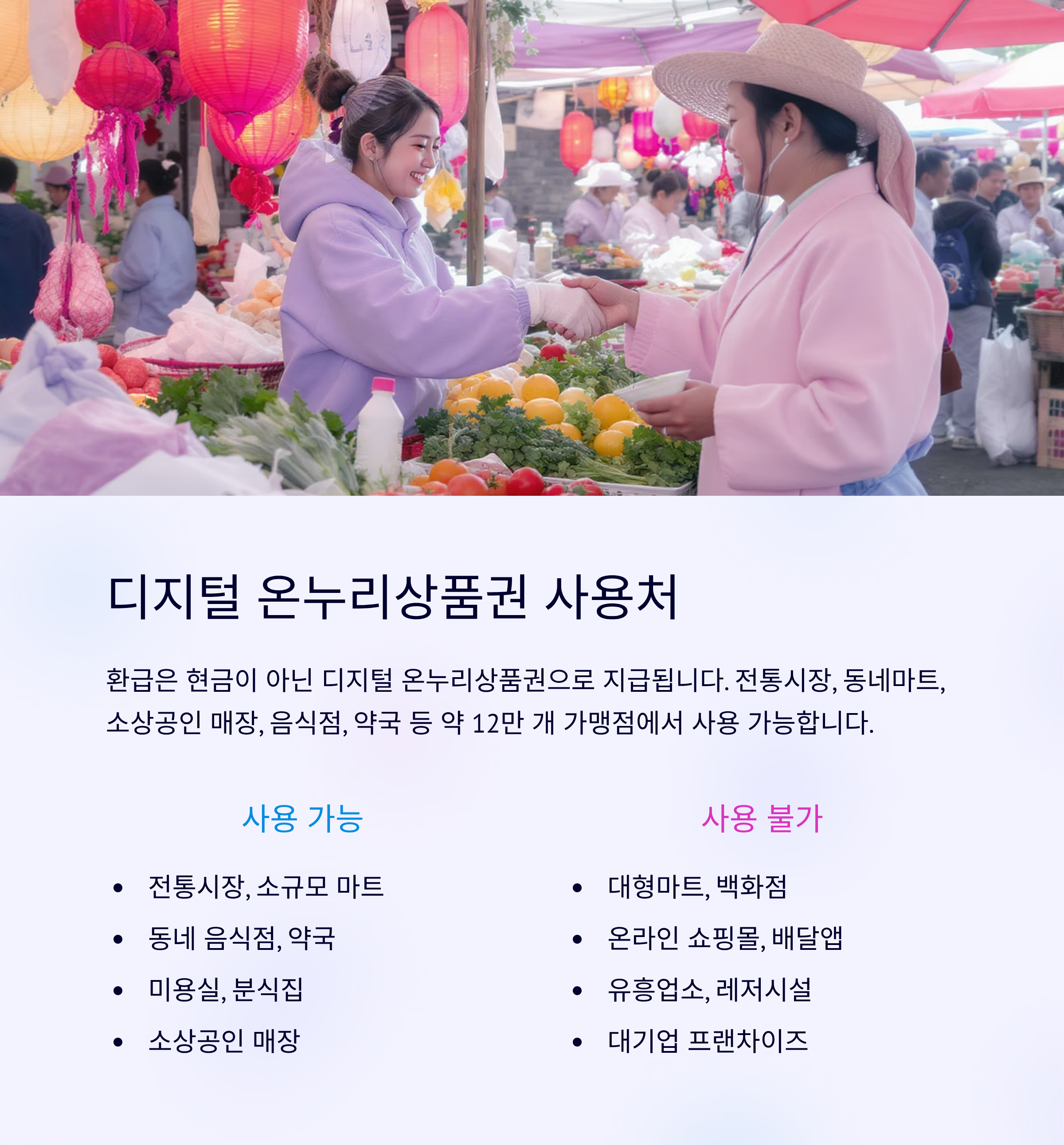 디지털 온누리상품권 사용처