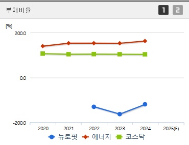 뉴로핏 주가 부채비율
